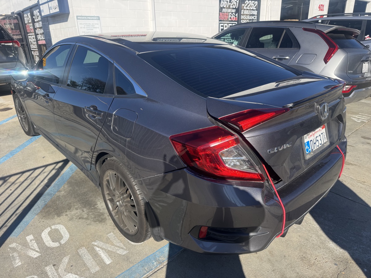Honda, Civic Rear end damage - BodyShop661 Santa Clarita professional auto body repair and collision work