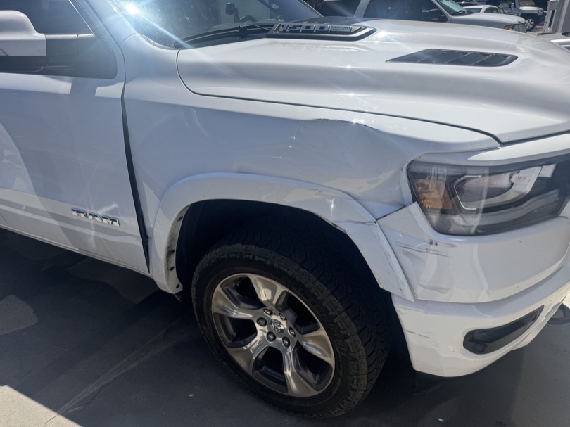 Ram Right Front damage - BodyShop661 Santa Clarita professional auto body repair and collision work